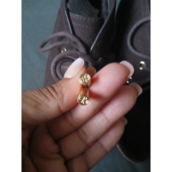 Tory Burch Hilary Brown Suede Leather Ankle Booties Women’s 6.5 Block Heel - Picture 8 of 10